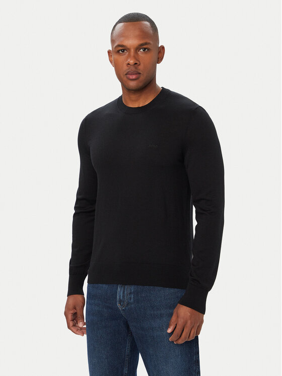 BOSS BOSS Pullover Leno 50571914 Schwarz Regular Fit