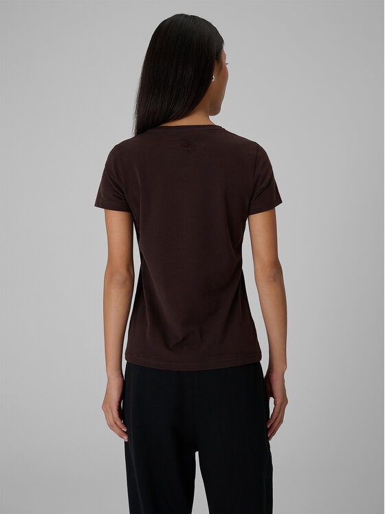 4F 4F T-Shirt SHADOWS ON MARS Brązowy ciemny Slim Fit
