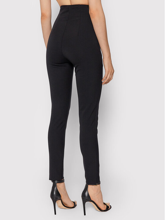 Pantaloni di tessuto O_S00547 Nero Slim Fit