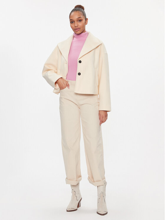 Noisy May Noisy May Płaszcz przejściowy Halston 27028853 Beżowy Loose Fit