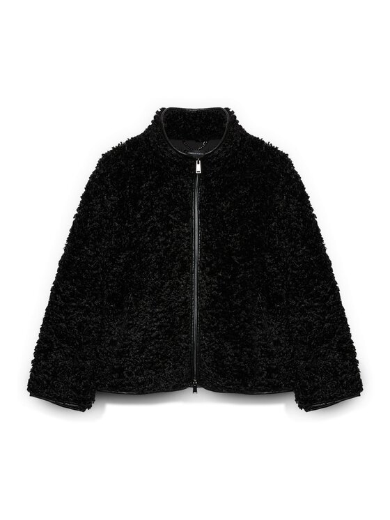 Fiorella Rubino Fiorella Rubino Cappotto F461T001453N033 Nero Boxy Fit