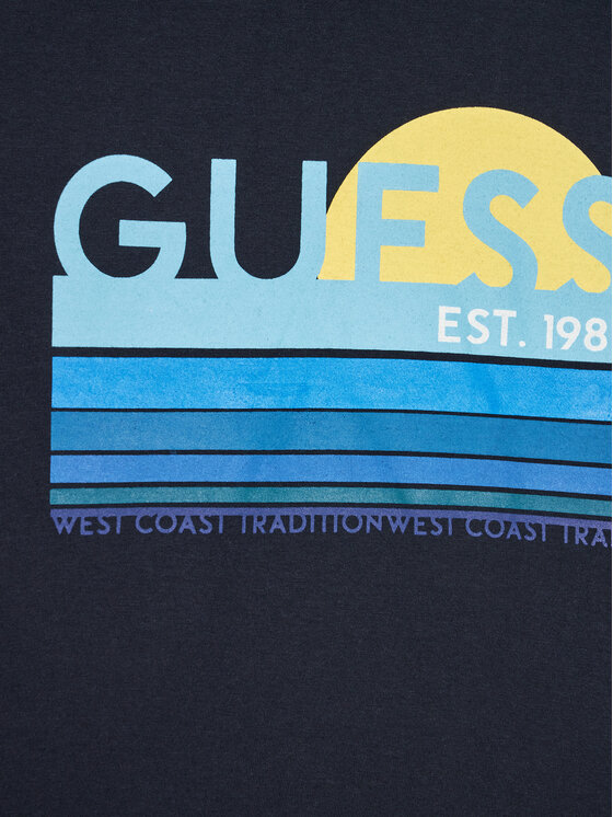 T-shirt L2RI21 K8HM0 Blu scuro Regular Fit