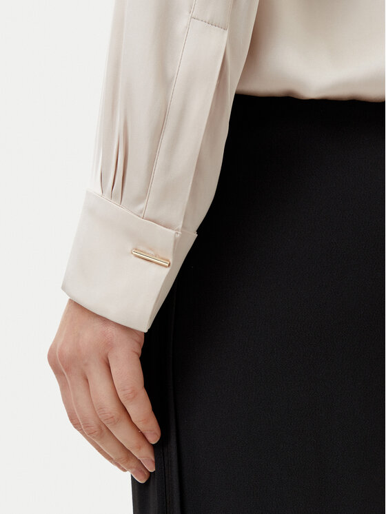 Motivi Motivi Blúz 2732W000635N Ekru Relaxed Fit
