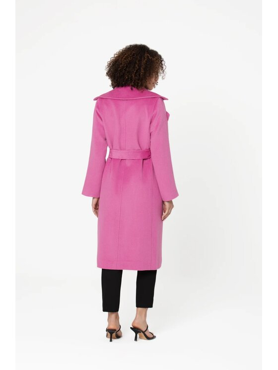 GIODORO GIODORO Cappotto di lana M Rosa Straight Fit