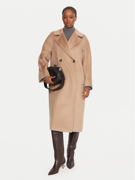 Weekend Max Mara Weekend Max Mara Вовняне пальто Resina 2525016102 Бежевий Regular Fit