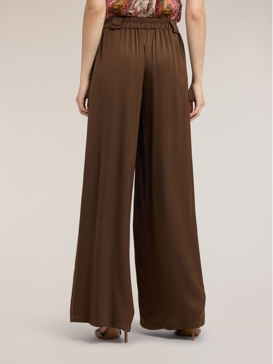 Motivi Motivi Pantaloni di tessuto P07HQ004954N022 Marrone Over Fit