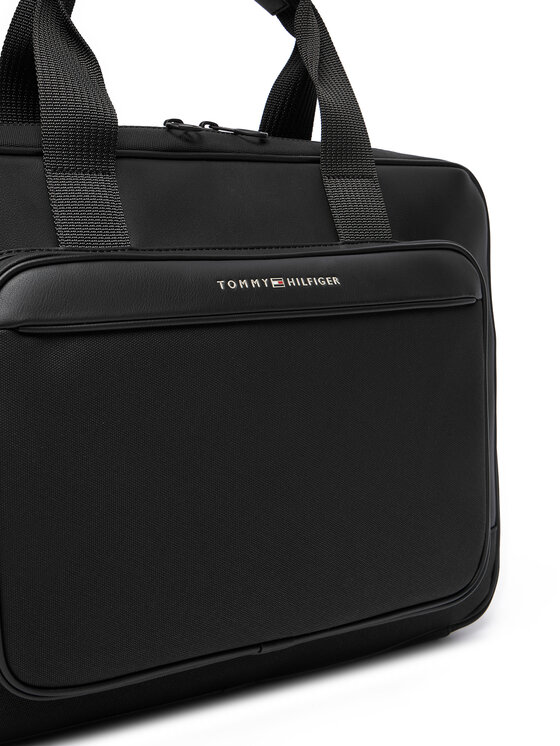 Tommy Hilfiger Tommy Hilfiger Brašna na notebook Th Foundation Computer Bag AM0AM13626 Černá
