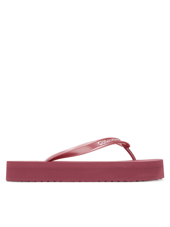 Calvin Klein Calvin Klein Japonki Flatform Flip Flop Met Tpu HW0HW03120 Różowy