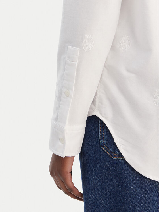 Tommy Hilfiger Tommy Hilfiger Риза WW0WW49386 Бял Relaxed Fit