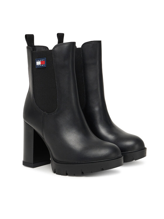 Tommy Jeans Tommy Jeans Botine Tjw EN0EN02831 Negru