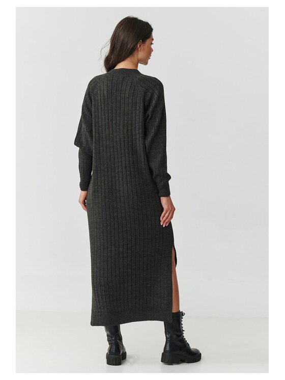 Makadamia Makadamia Sweter S161 Szary A-Line Fit
