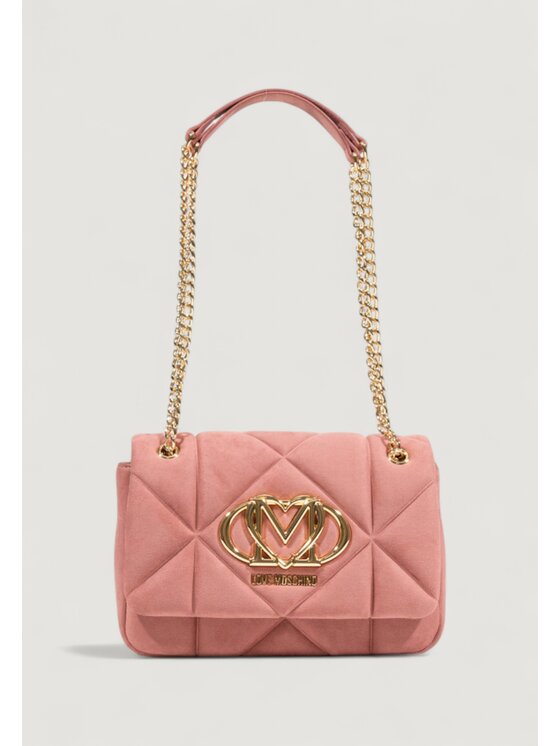 LOVE MOSCHINO LOVE MOSCHINO Σάκος EMBOSSED VELOUR Ροζ