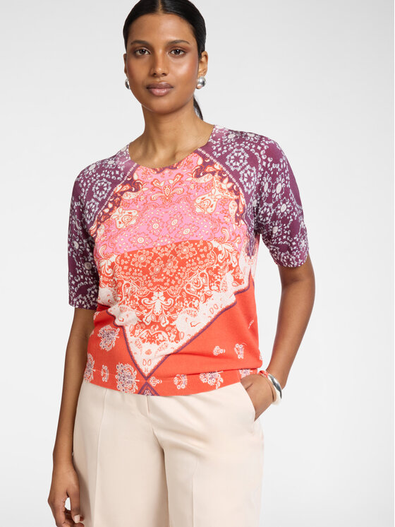 Elena Mirò Elena Mirò Maglione M608Z100787N0S2 Arancione Slim Fit