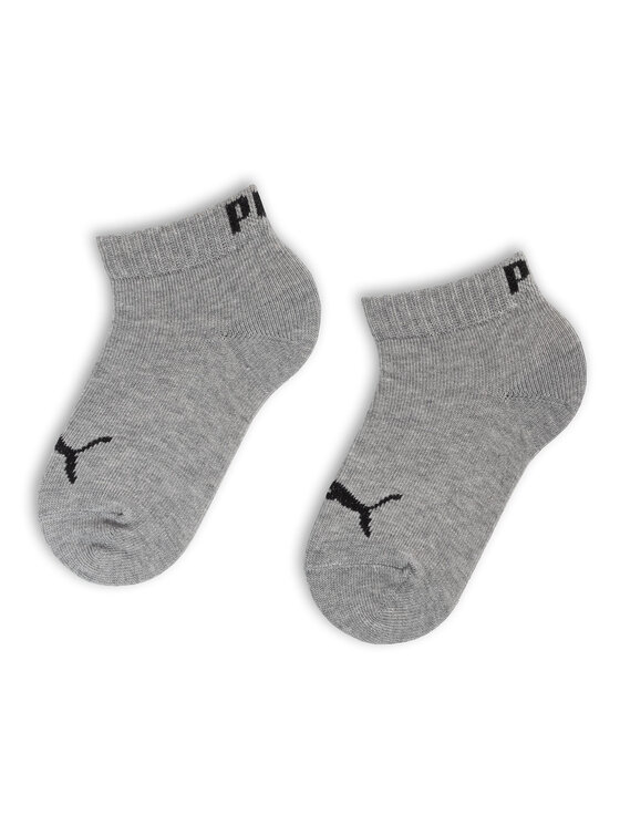 Puma Puma Zestaw 3 par niskich skarpet dziecięcych Kids Quarter 907375 08 Szary