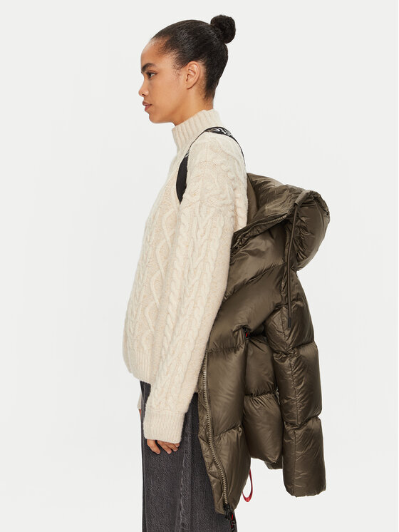 AFTER LABEL AFTER LABEL Pehelykabát Vienna A00029 Zöld Regular Fit