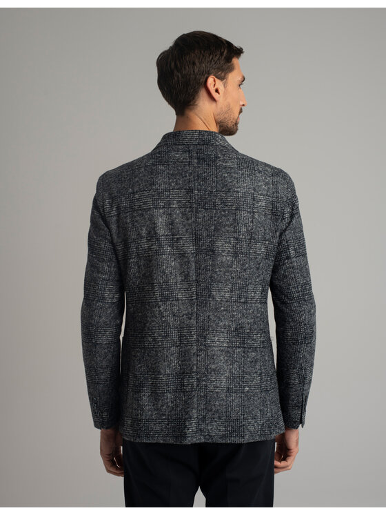 Borgio Borgio Marynarka avella_g Granatowy Slim Fit
