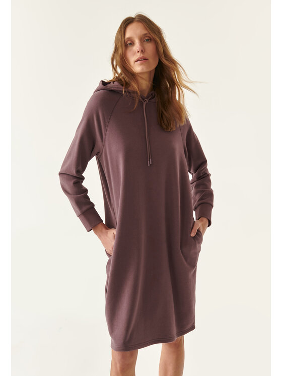 TATUUM TATUUM Sukienka dzianinowa ASPENA Fioletowy Loose Fit