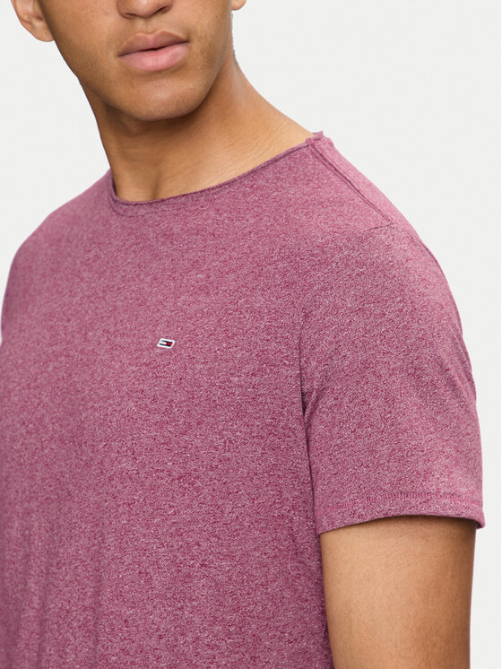 Tommy Jeans Tommy Jeans T-shirt Jaspe DM0DM09586 Ljubičasta Slim Fit