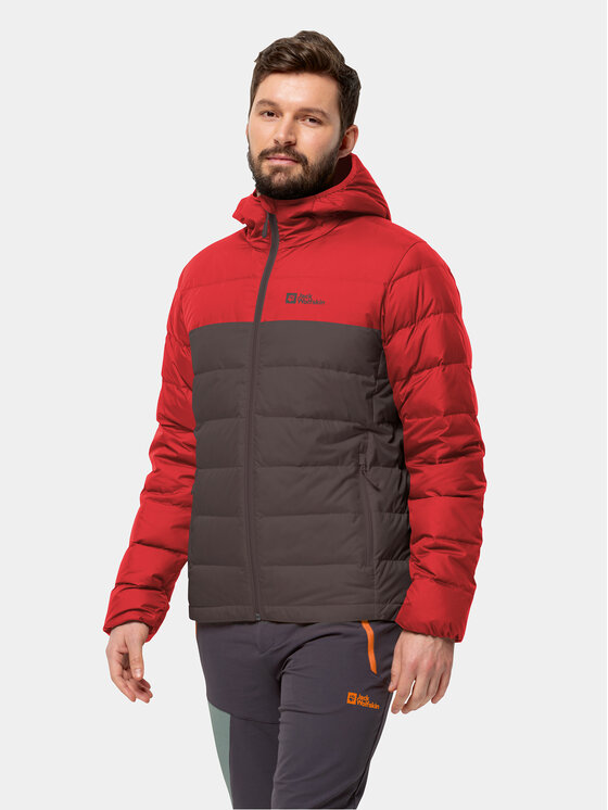 Jack Wolfskin Pernata Jakna Ather Down Hoody 1207671 Crvena Regular Fit