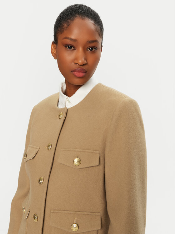 Tommy Hilfiger Tommy Hilfiger Kevad-sügis jope WW0WW43754 Beež Regular Fit