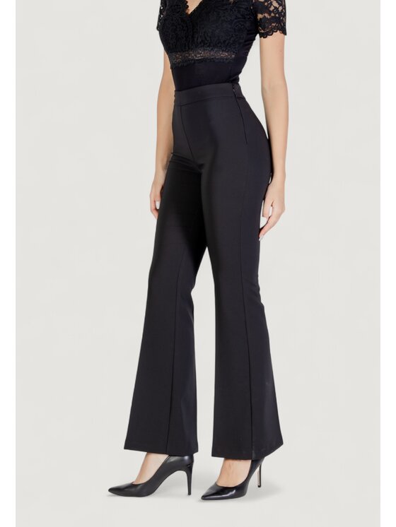 Rinascimento Rinascimento Pantaloni palazzo CFC0125412003 Nero Palazzo Fit