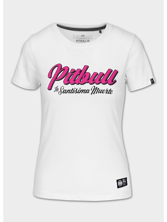 PITBULL PITBULL T-Shirt SANTA MUERTE Biały Regular Fit
