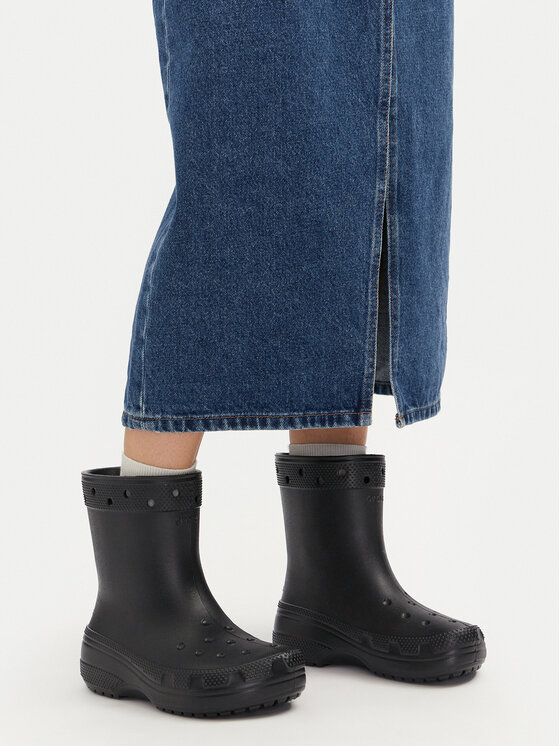Crocs Crocs Gumijasti škornji Classic Rain Boot 208363 Črna