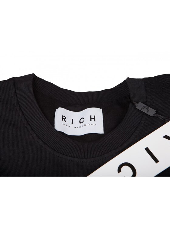 John Richmond John Richmond Mikina HMP18028FE FX Černá Slim Fit