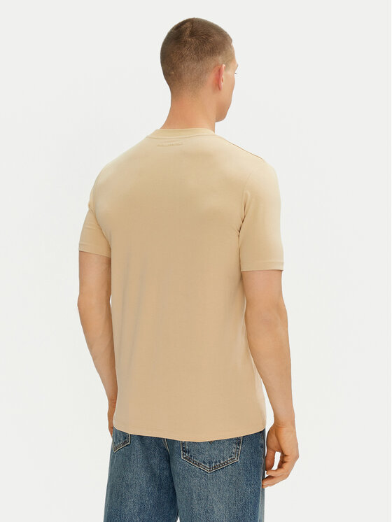 KARL LAGERFELD KARL LAGERFELD T-Shirt 755750 552221 Béžová Regular Fit