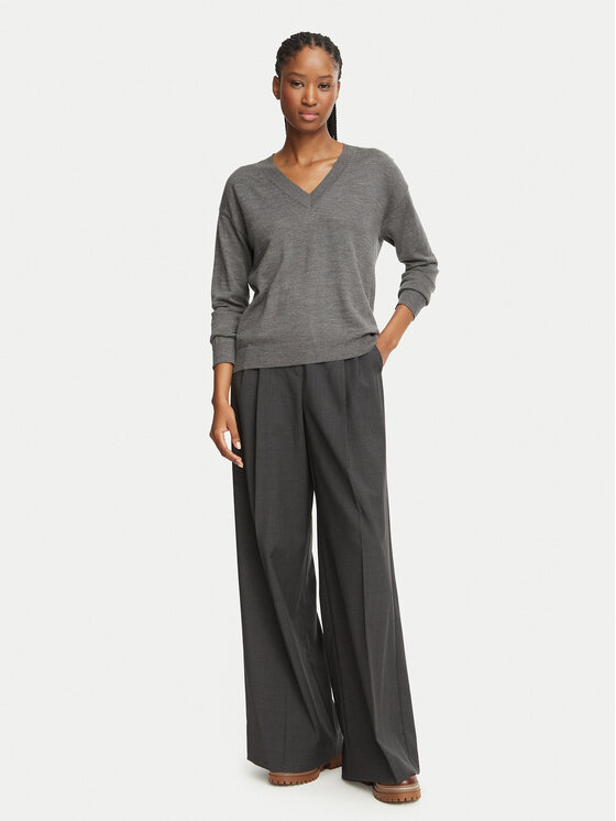 Weekend Max Mara Weekend Max Mara Auduma bikses Adelfi 2625136032 Pelēks Regular Fit