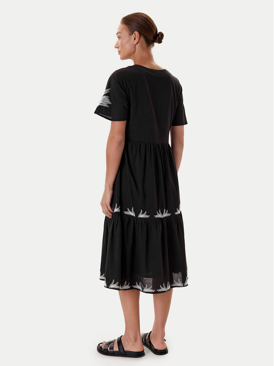 TATUUM Tatuum Letné šaty Ayo T2509.202 Čierna Relaxed Fit