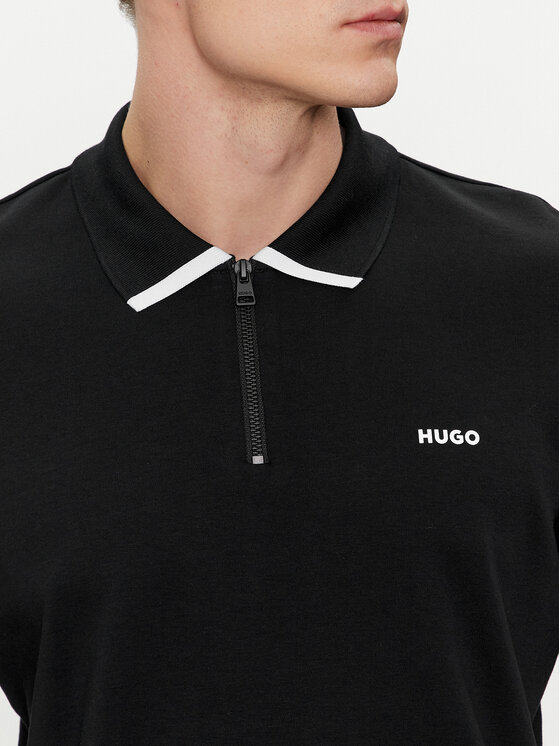 HUGO Hugo Polo Dalomino 50511721 Crna Regular Fit
