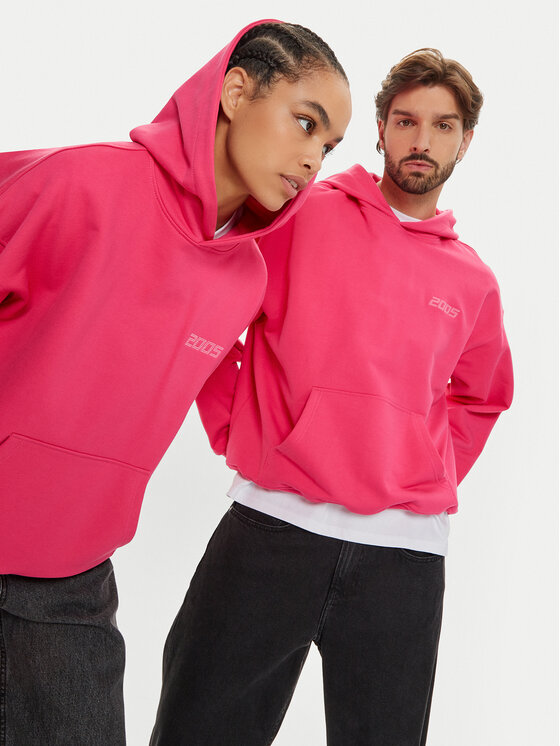 2005 2005 Pulóver Unisex Basic Rózsaszín Regular Fit