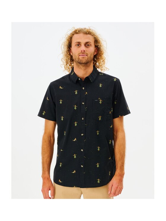 Rip Curl Rip Curl Koszula Hula Breach S/S Shirt Czarny Standard Fit