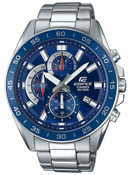 Casio Casio Zegarek EFV-550D-2AVUEF Srebrny