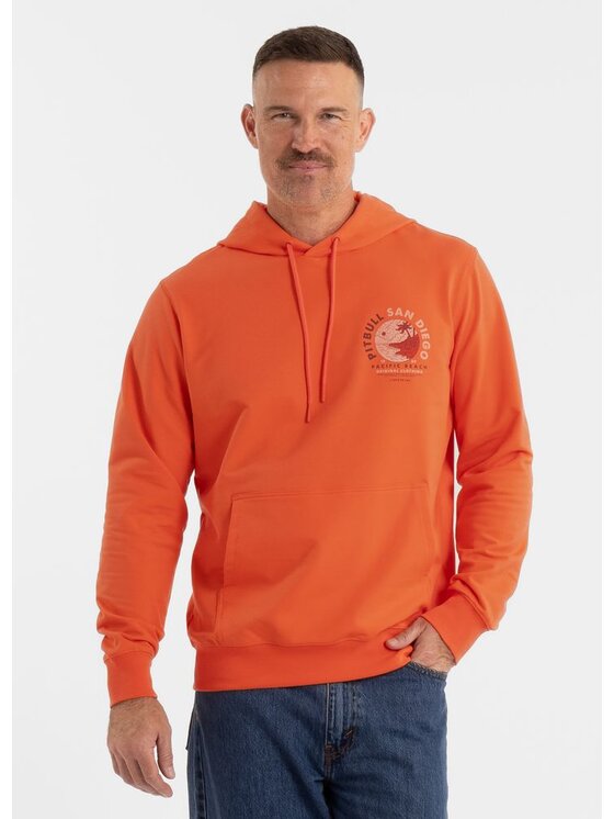 PITBULL PITBULL Bluza PLANET SURF Pomarańczowy Regular Fit