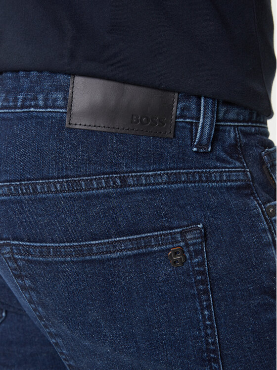 BOSS BOSS Jeans hlače Delaware 50544630 Mornarsko modra Slim Fit