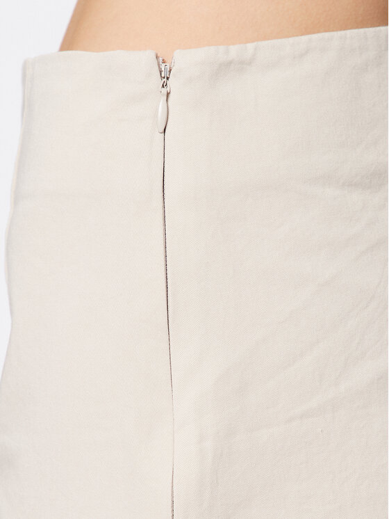 Moss Copenhagen Moss Copenhagen Fustă mini Cyrilla 17258 Écru Slim Fit