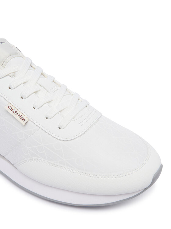 Calvin Klein Calvin Klein Sneakers Retro Runner T Lth Aop Ny HM0HM02213 Bianco