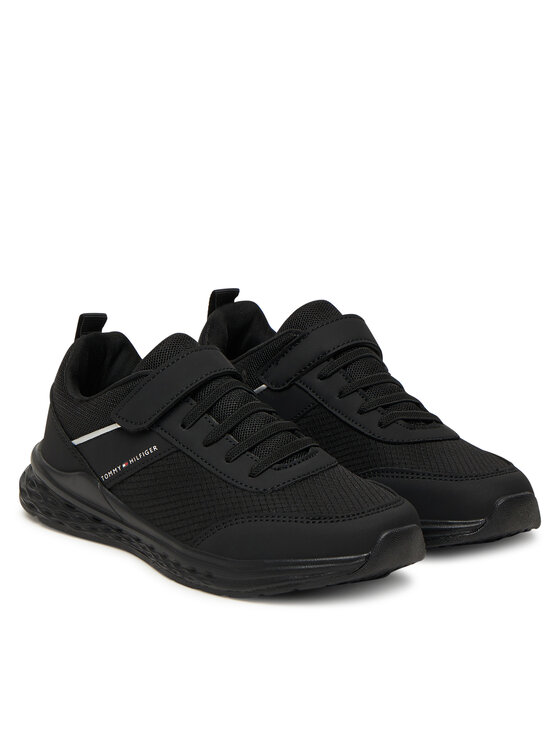 Tommy Hilfiger Tommy Hilfiger Сникърси T3X9-34115-1845 D Черен