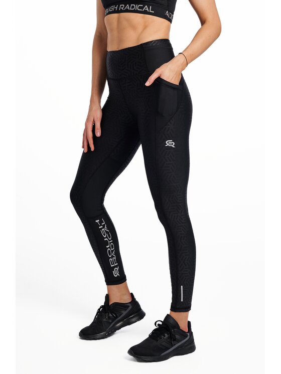 ROUGH RADICAL ROUGH RADICAL Legginsy SPEED X Czarny Slim Fit
