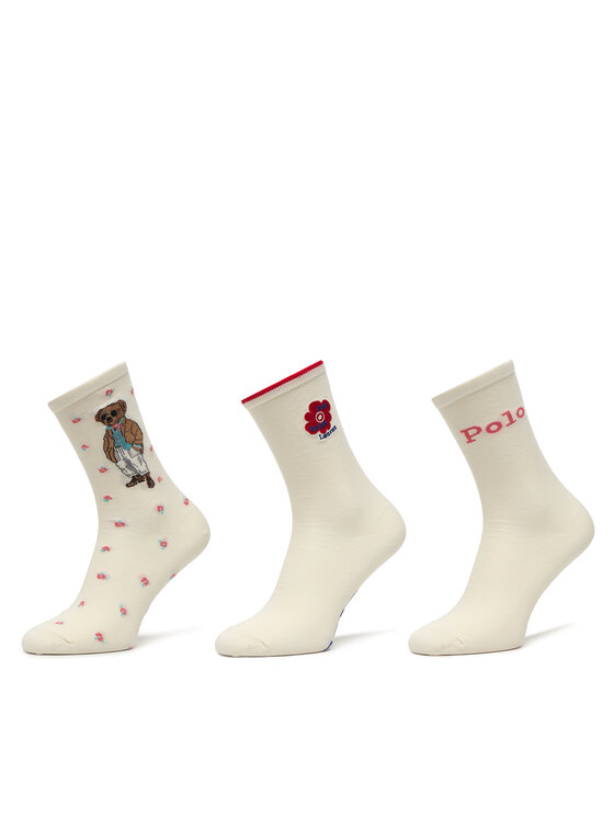 Polo Ralph Lauren Șosete lungi 455P10258001 Écru