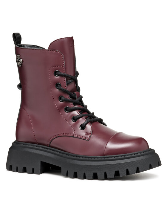 Geox Geox Zimske čizme J Maquinnens Girl J46M6B 000CN C7357 S Tamnocrvena