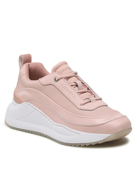Calvin Klein Sneakers Internal Wedge Lace Up HW0HW01371 Roz Calvin imagine noua
