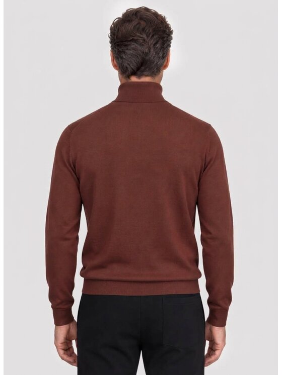 Pako Lorente Pako Lorente Sweter P26WN-2X-016 Miedziany Classic Fit