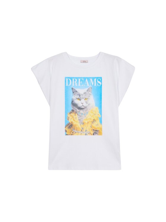 Oltre Oltre T-shirt G025J004382N011 Bianco Regular Fit