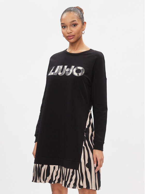 Liu Jo Vestito da giorno WA4094 F0635 Nero Regular Fit Modivo