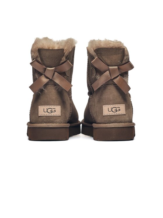 Ugg Ugg Botki Mini Bailey Bow II 1016501-LBNZ Brązowy
