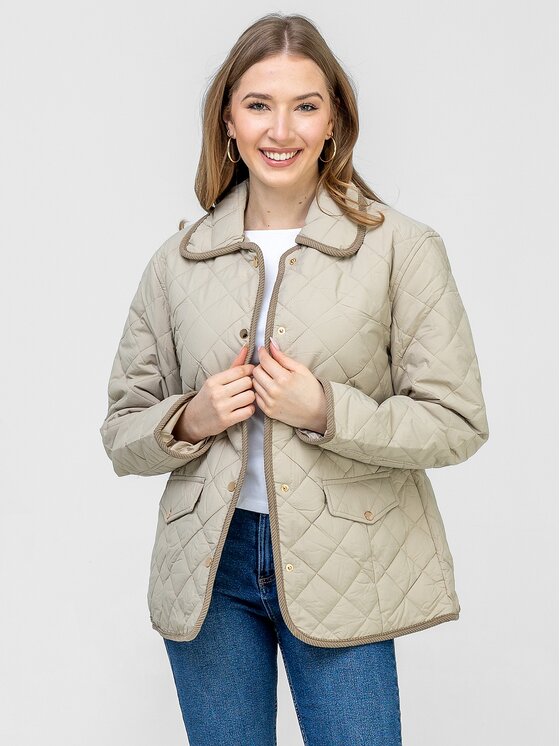 Perso Perso Bunda pro přechodné období BLE260882F Béžová Regular Fit