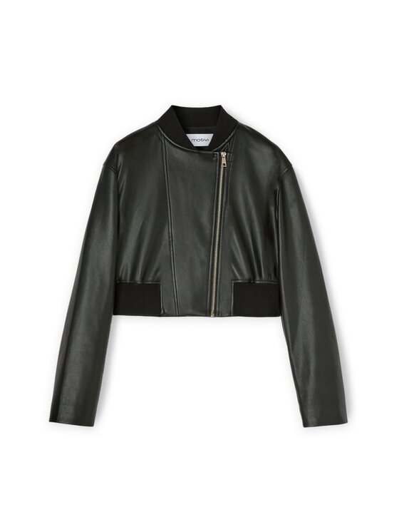 Motivi Motivi Giacca in similpelle R328Q001051N033 Nero Cropp Fit